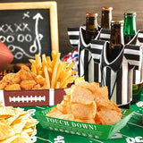 50Pcs Football Party Supplies 5lb Football Food Plates Football