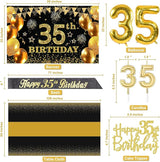 35th Birthday Decorations for Men Women with 35th Birthday Banner