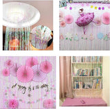 BRAVESHINE Iridescent Foil Fringe Backdrop - 2 Pack 3.2x6.5ft