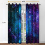 Jekeno Galaxy Blackout Curtains Outer Space Nebula Universe Starry Sky