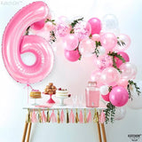 KatchOn, Giant Light Pink Number 6 Balloon - 40 Inch | 6 Balloon