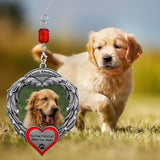Pet Memorial Photo Christmas Ornament - Always Remember The Paw
