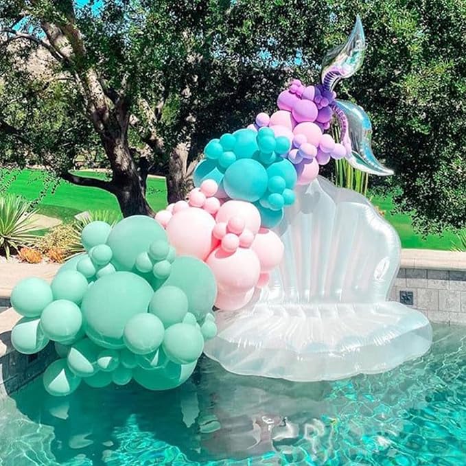 Mermaid Balloon Arch Kit Pink Purple Mermaid Tail Arch Party