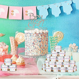 MTLEE 24 Pcs Gender Reveal Bear Baby Shower Party Favors Candles
