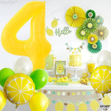 KatchOn, Yellow Number 4 Balloons - Giant, 40 Inch | 4 Number