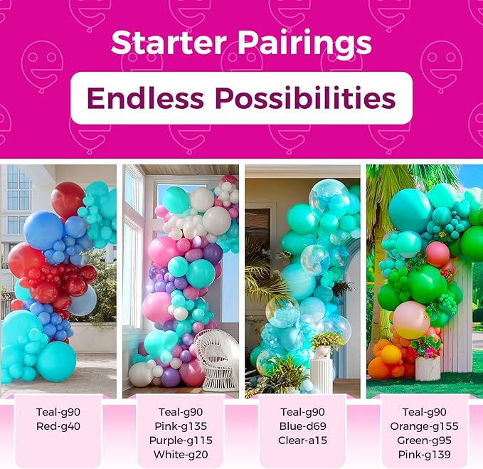 Bezente Teal Balloons 18 Inch - 30 Pack Large Thick Teal Balloons Big