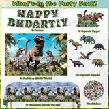 Dinosaur Birthday Party Decorations Kit for Boys Dino Birthday