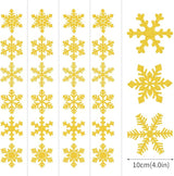 Gold Snowflake-Snow Christmas Party-Decorations Garland - 6pcs Winter