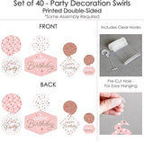 Big Dot of Happiness Pink Rose Gold Birthday Happy Birthday Party