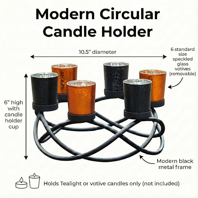 Halloween Centerpiece Table Decor Candle Holder for Kitchen Dining