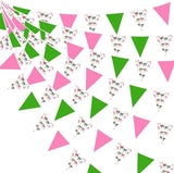 32Ft Witch Party Decorations Pink Green Bow Printed Witch Themed