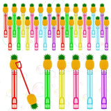 24 Pcs Pineapple Mini Bubble Wands Tropical Cartoon Ocean Theme Party