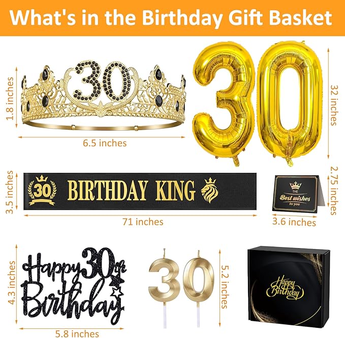 30th Birthday Gifts for Men 30th Birthday Decorations for Men Party