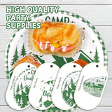 96Pcs Camp Bachelorette Party Supplies Mountain Camp Plates and