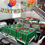 Football Party Decorations Kit Disposable Tableware Set Includes