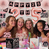 25th Birthday Decorations for Girls Women 32PCS 25th Birthday Party