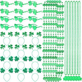 36 Pieces St Patricks Day Favors Set Including 12 Shamrock Glasses