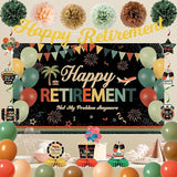 Retirement Decorations for Men Women Colorful Vintage Retirement