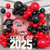 Red and Black Balloon Arch Kit, Black and Red Balloon Garland Kit, Red