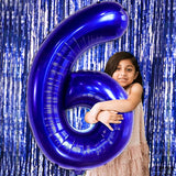 KatchOn, Giant Navy Blue Number 6 Balloon - 40 Inch | 6th Birthday