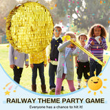 Jenaai Disco Ball Large Piñata 16 Inch, Round Blank Disco Piñata with