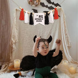 Halloween One Spooky Dude High Chair Banner Little Ghost Baby 1st