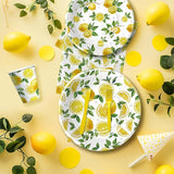 Lemon Party Decorations Tableware Disposable Summer Theme Lemon