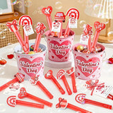Valentines Party Favors for Kids Mini Bubble Wands Bulk with Card 24