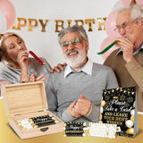52 Pcs Black Gold Retirement Party Card Box Retire Present Card