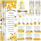 145 Pieces Bee Baby Shower Favors for Guest Honeycomb Ballpoint Pens