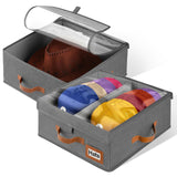 Dofilachy 2-in-1 Stackable Hat Storage for Baseball Caps with Clear
