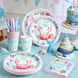144Pcs Under the Sea Animal Birthday Party Supplies Decorations