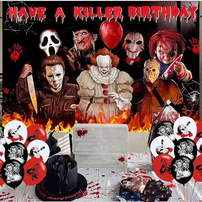 Have a Killer Birthday Party Decoration Horror Movie Party Photo