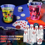 50 Pcs Casino Party Decorations Las Vegas Cups Casino Game Night