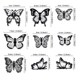 Ercadio 3d 36 Pack Butterfly Cake Toppers Black and White Pvc
