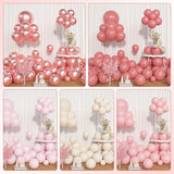 Amandir 153pcs Dusty Pink Balloon Garland Arch Kit, Different Sizes
