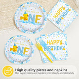 96Pcs Duck 1st Birthday Party Decorations Duck One Birthday Bubble