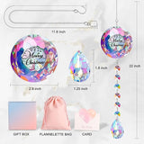 Merry Christmas Crystal Suncatcher Ornament Gifts for Women Mom Wife