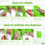 KatchOn, Giant Light Green Number 7 Balloon - 40 Inch | 7th Birthday