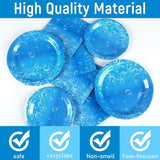 96Pcs Ocean Theme Party Plates and Napkins for Under the Sea Bubbles