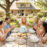 60 Pcs Wildflower Paper Plates Wildflower Spring Easter Party