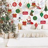 36 Pcs Christmas Decorations Hanging Swirls for Christmas Party