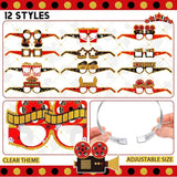 36 Pcs Movie Night Party Decorations 12 Beaded Necklaces 12 Paper