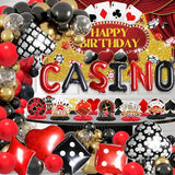 173 Pcs Casino Theme Party Decorations Birthday Party Favor Poker