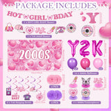 Y2K Party Decorations Early 2000s Banner Hanging Swirls Y2K 2000s