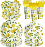 Lemon Party Decorations Tableware Disposable Summer Theme Lemon