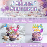 Mermaid Birthday Decorations Mermaid Party Decorations Purple Teal