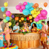Amandir 153pcs Tropical Balloons Arch Garland Arch Kit, Different