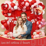 Valentine's Day Party Decorations Kit Red and Pink Heart Balloon
