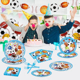 96 Pcs Sports Themed Birthday Party Supplies Sports Party